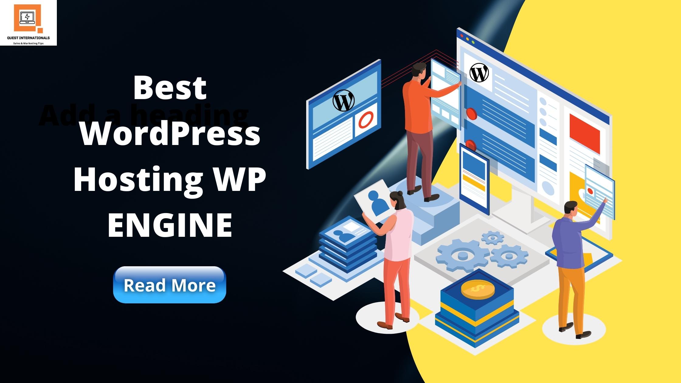 Read more about the article Best WordPress Hosting WP ENGINE